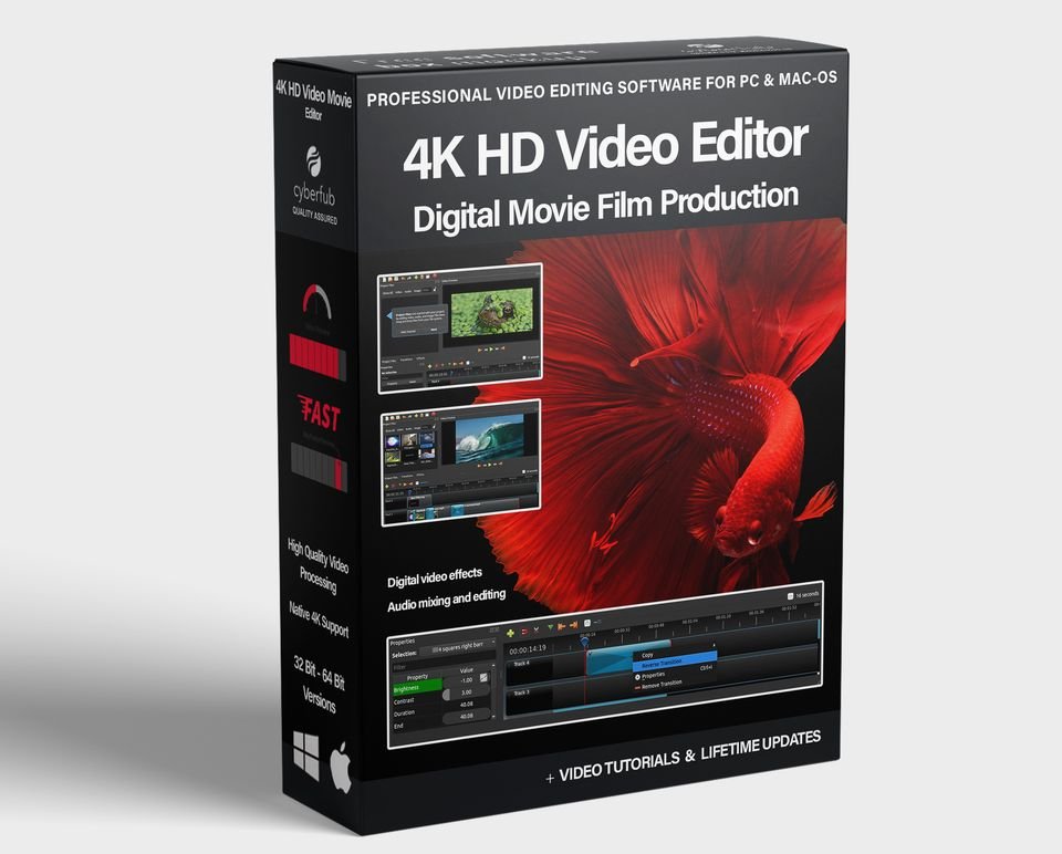 4K HD Video Editor - Product Packaging