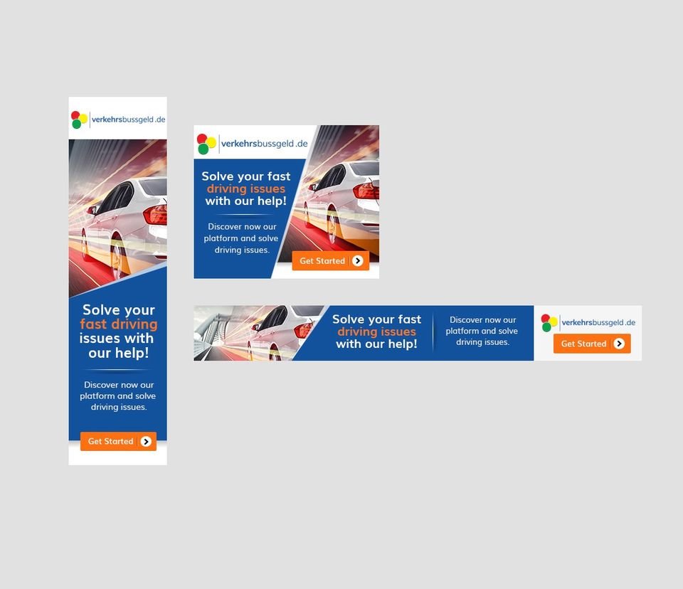 verkehrsbussgeld.de — Banner Ads - Graphic Design