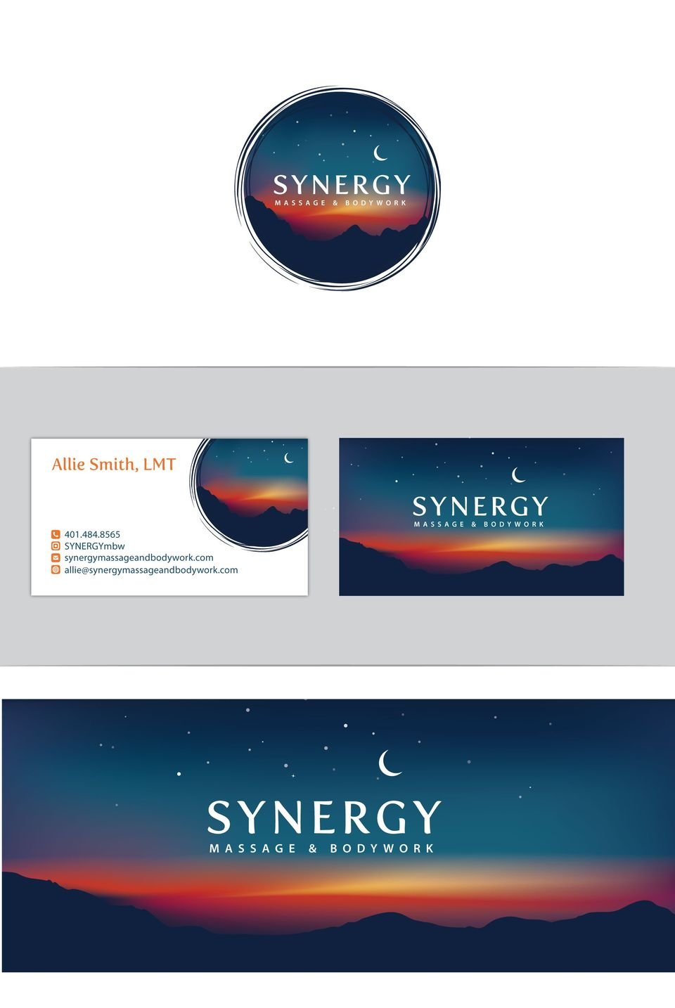 Synergy Massage & Bodywork — Logo & Cards - Graphic Design