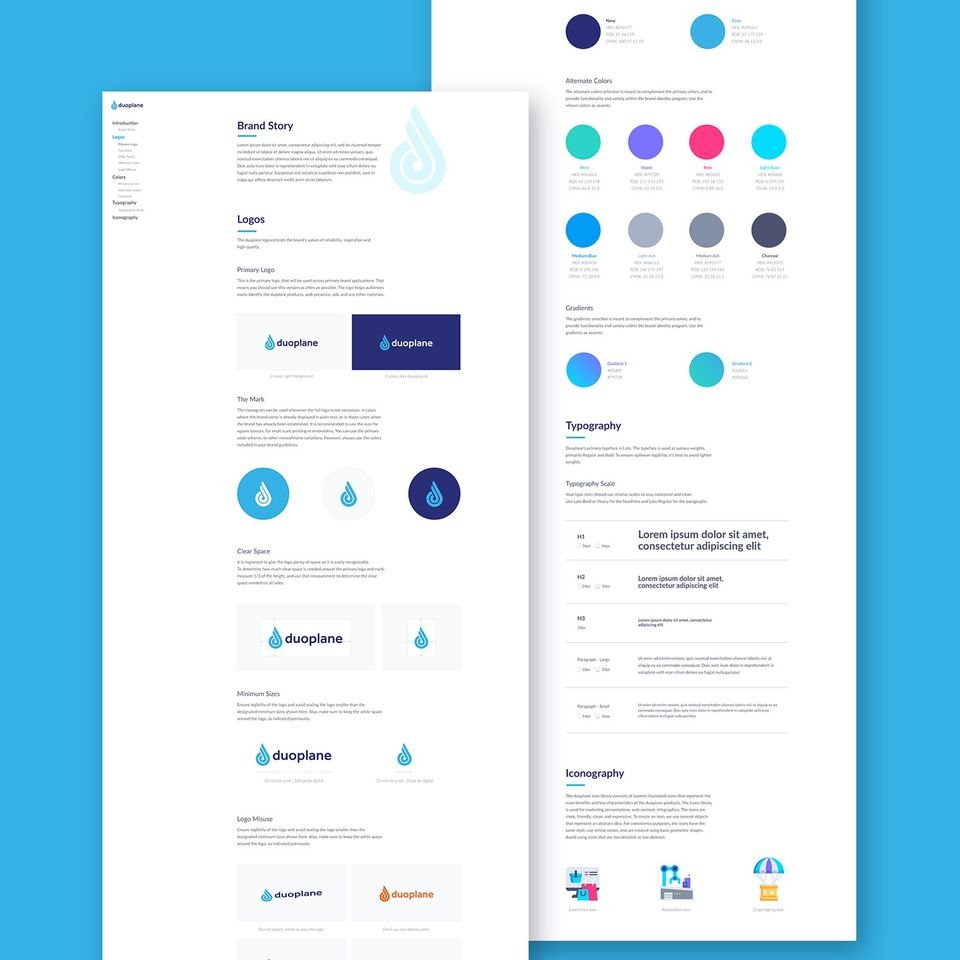 Duoplane — Brand Guidelines - Graphic Design