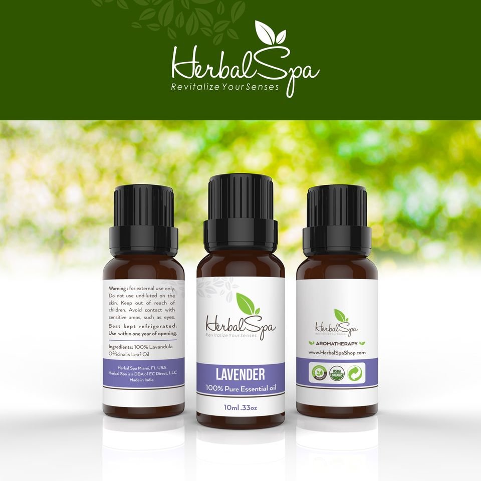 Herbal Spa — Essential Oil Labels - Graphic Design