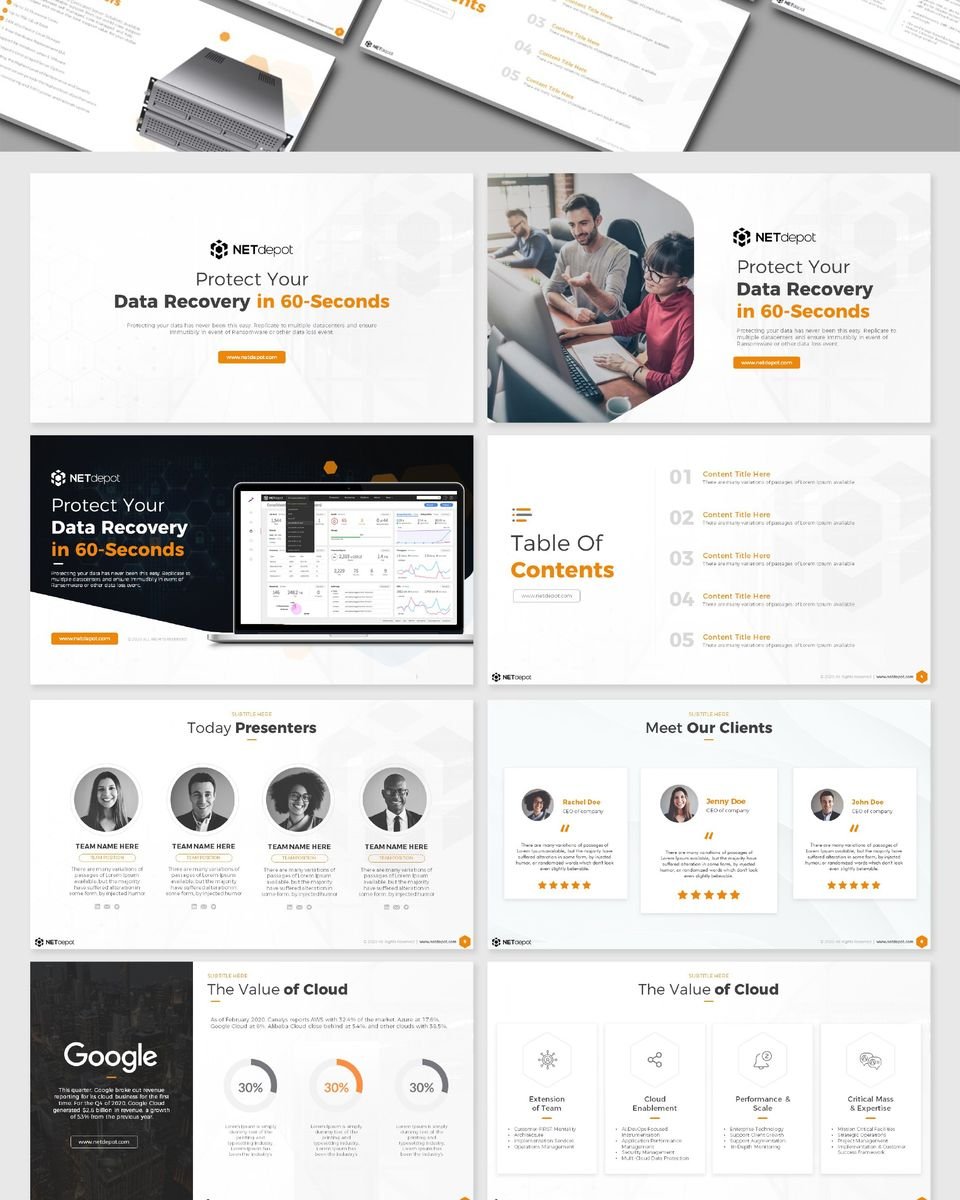 NETdepot — Presentation Deck - Graphic Design