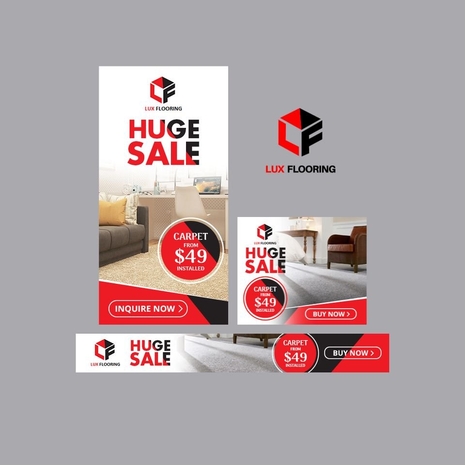 Lux Flooring — Sale Banners - Graphic Design