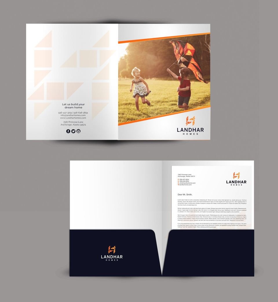 Landhar Homes — Brochure & Folder - Graphic Design