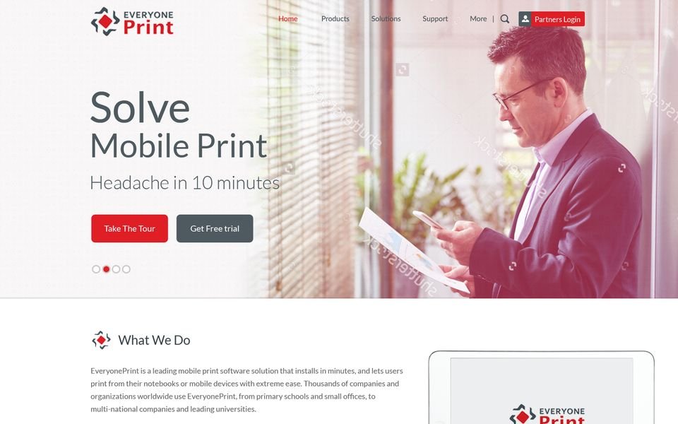 EveryonePrint — Website - Graphic Design