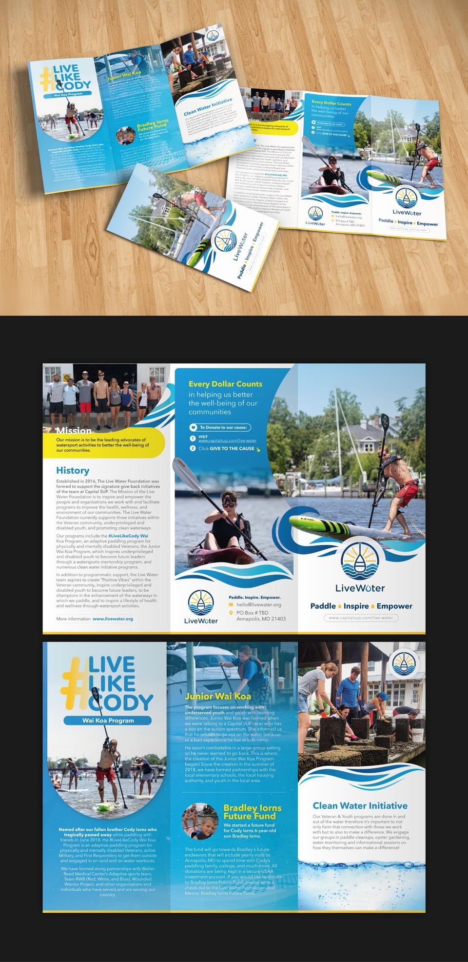 LiveWater — Brochure & Flyers - Graphic Design