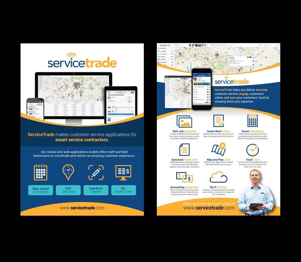 ServiceTrade — Product Flyers - Graphic Design