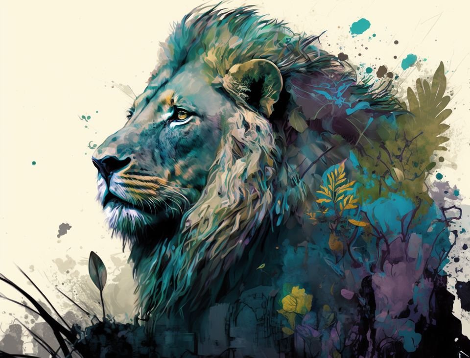 Earthy blue-green hues 2 - AI Art