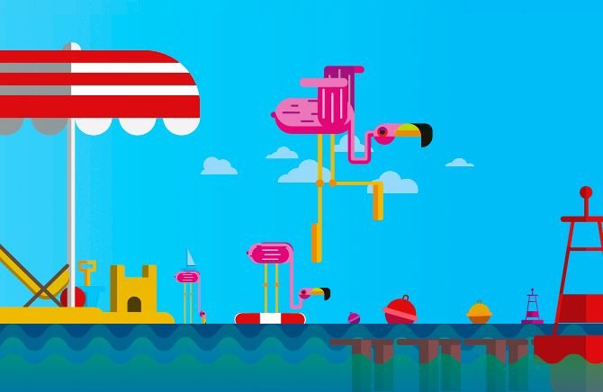 Flamingo Bay - Illustration