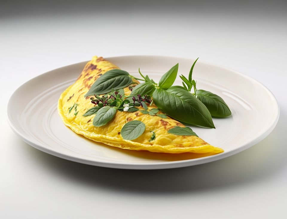 Garnished omelette - AI Art